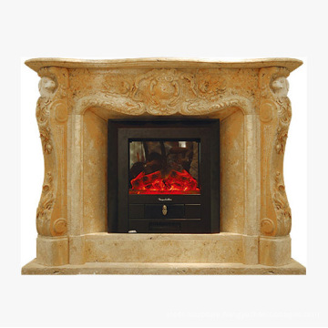 Natural Marble Stone fireplace surrounding marble Hanging Fireplace